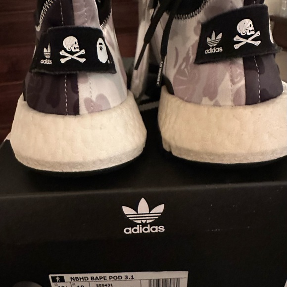 Neighborhood x A Bathing Ape x POD 3.1 ‘Camo’ -  Mens sneakers size 10.5 - Picture 6 of 7